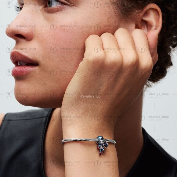 Pandora Marvel The Avengers Captain America Charm - Picture 5 of 6